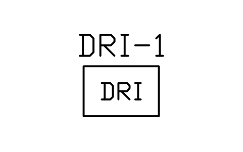 Dry riser inlet sembolünün önizlemesi, blok PLF_HYD_DRY_INLET