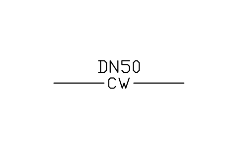 Cold water sembolünün önizlemesi, blok PLF_LINE_CW