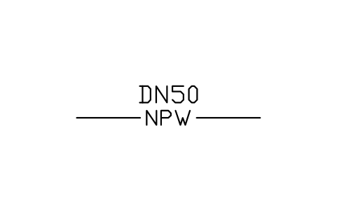 Non-potable water sembolünün önizlemesi, blok PLF_LINE_NPW