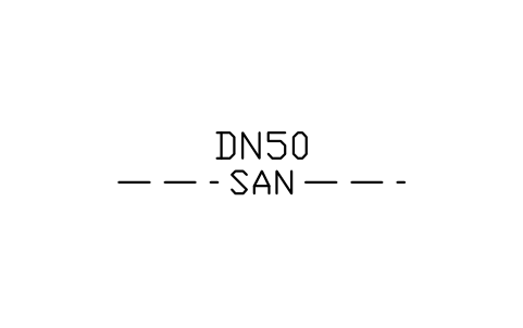 Sanitary drain sembolünün önizlemesi, blok PLF_LINE_SAN