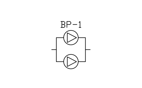 Booster set, duplex sembolünün önizlemesi, blok PLF_PUMP_BOOSTER