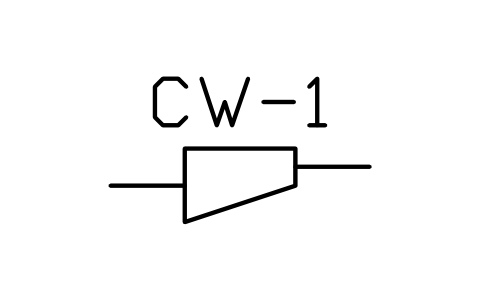 Reducer, eccentric sembolünün önizlemesi, blok PLF_REDUCER_ECC