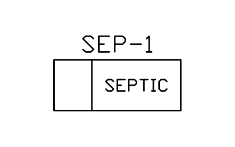 Septic tank sembolünün önizlemesi, blok PLF_SEPTIC