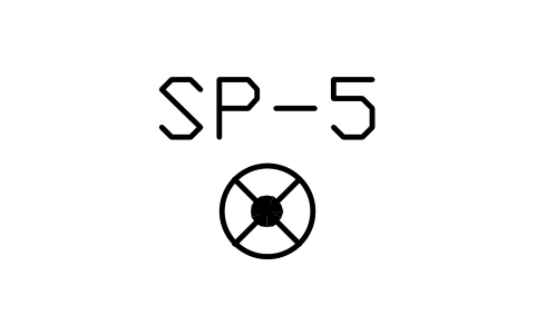 Sprinkler, dry pendant sembolünün önizlemesi, blok PLF_SPR_DRY