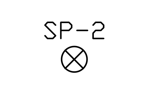 Sprinkler, pendant sembolünün önizlemesi, blok PLF_SPR_PENDANT