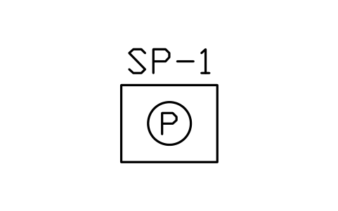 Sump pit with pump sembolünün önizlemesi, blok PLF_SUMP