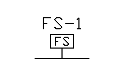 Waterflow switch sembolünün önizlemesi, blok PLF_SW_FLOW