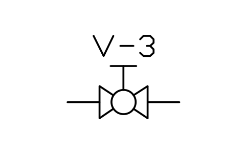 Ball valve sembolünün önizlemesi, blok PLF_VALVE_BALL