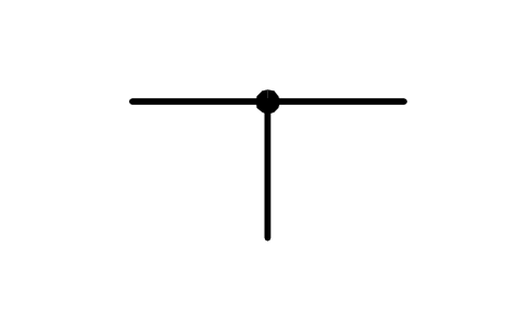 符號 T-branch, form 2 的預覽，圖塊名 PPD_X505_T_BRANCH_F2