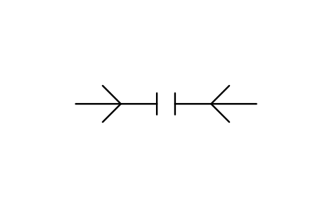 符號 Quick-release coupling, uncoupled 的預覽，圖塊名 PPD_P032_QUICK_COUPLING