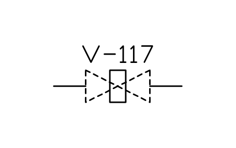 符號 Valve, plug type 的預覽，圖塊名 PPD_2123_VALVE_PLUG