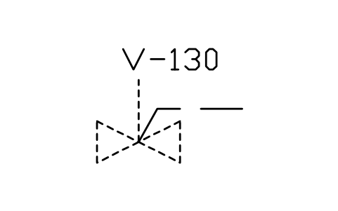 符號 Valve, sealing fluid connection 的預覽，圖塊名 PPD_P058_VALVE_SEAL_FLUID