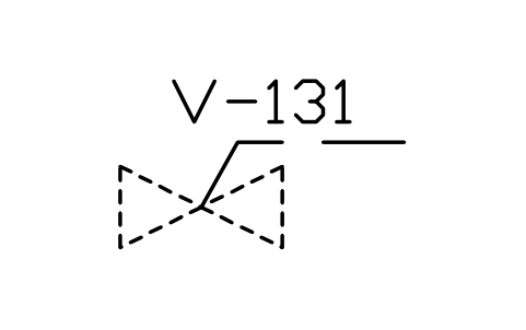 符號 Valve, suction connection 的預覽，圖塊名 PPD_P059_VALVE_SUCTION