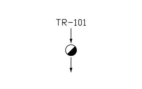 符號 Steam trap 的預覽，圖塊名 PPD_X6130_STEAM_TRAP