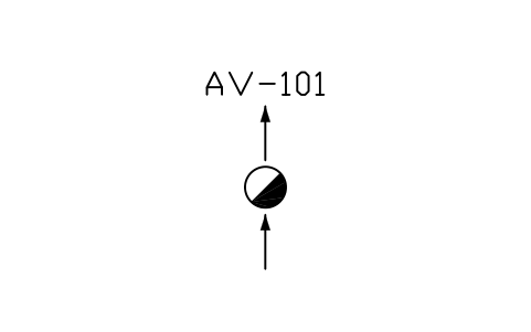 符號 Air release valve 的預覽，圖塊名 PPD_X6131_AIR_RELEASE_VALVE