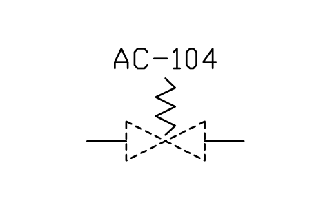 符號 Actuator, spring 的預覽，圖塊名 PPD_2002V1_ACTUATOR_SPRING