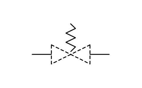 Vorschau des Symbols Antrieb, Feder, Block PPD_2002V1_ACTUATOR_SPRING