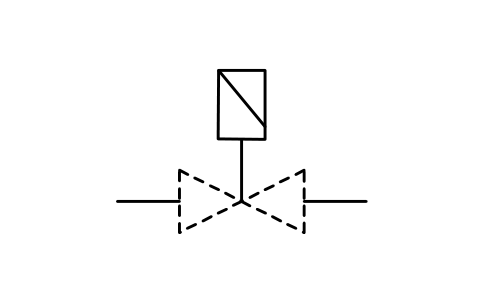 Vorschau des Symbols Elektromagnetischer Antrieb, Block PPD_P001_ACTUATOR_ELECTROMAGNETIC