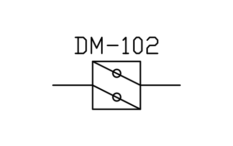 符號 Multi-leaf damper, louvre damper 的預覽，圖塊名 PPD_X2151_DAMPER_MULTILEAF