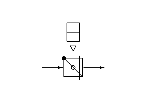 Vorschau des Symbols Sicherheits-Rückschlagklappe, schließt bei Ausfall, Block PPD_X6161_DAMPER_NON_RETURN_SAFETY