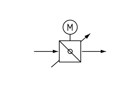 Vorschau des Symbols Regelklappe, elektrischer Antrieb, Block PPD_X6165_DAMPER_CONTROL_MOTOR
