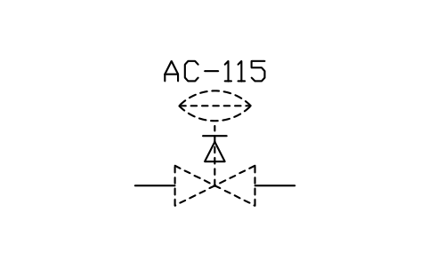 符號 Double acting, freeze, drift open allowed 的預覽，圖塊名 PPD_X6205_DOUBLE_ACTING_FREEZE_OPEN