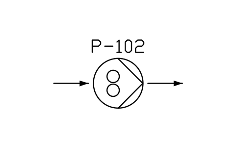 符號 Pump, gear type 的預覽，圖塊名 PPD_X6301_PUMP_GEAR