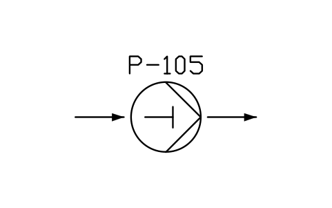 符號 Pump, reciprocating piston type 的預覽，圖塊名 PPD_X6304_PUMP_PISTON