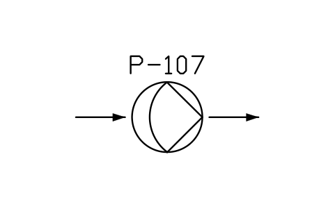 符號 Pump, diaphragm type 的預覽，圖塊名 PPD_X6306_PUMP_DIAPHRAGM