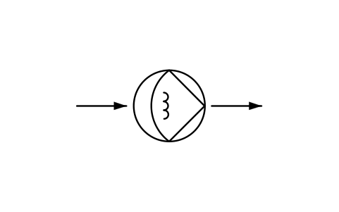Anteprima del simbolo Pompa, a membrana, elettromagnetica, blocco PPD_X6309_PUMP_DIAPHRAGM_EM