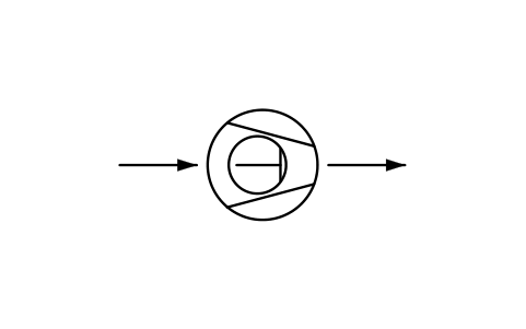 Anteprima del simbolo Compressore, a pistone rotante, blocco PPD_X6328_COMPRESSOR_ROTARY_PISTON