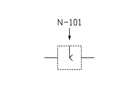符號 Spray nozzle 的預覽，圖塊名 PPD_2037_SPRAY_NOZZLE