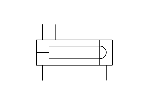 Vorschau des Symbols Wärmeübertrager, U-Rohre, Block PPD_2513_HX_U_TUBES