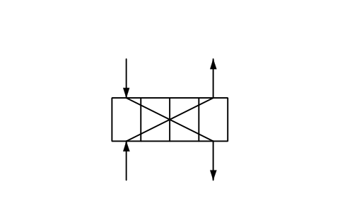 Vorschau des Symbols Plattenwärmeübertrager, Form 1, Block PPD_2516_PLATE_HX_F1
