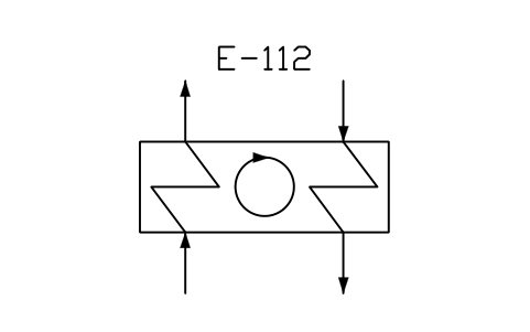 符號 Regenerative pre-heater, rotating 的預覽，圖塊名 PPD_P083_REGENERATIVE_HX