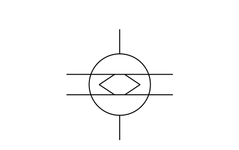 Vorschau des Symbols Kondensator, 2 Wasserzüge, Form 1, Block PPD_X6402_CONDENSER_2PASS_F1
