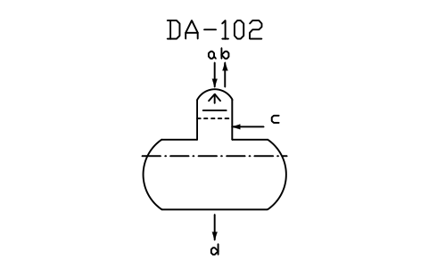 符號 Feed water tank, dome de-aerator 的預覽，圖塊名 PPD_X6411_DEAERATOR_DOME