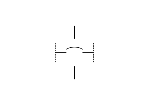 Preview of the Column tray, bubble cap type symbol, block PPD_P061_COLUMN_TRAY_BUBBLE_CAP
