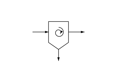Preview of the Separator, cyclone type symbol, block PPD_X2618_SEPARATOR_CYCLONE