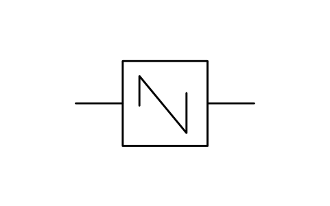 Preview of the In-line static mixer, form 1 symbol, block PPD_X2673_STATIC_MIXER_F1