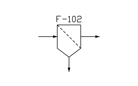 符號 Screen, strainer, with drain pit 的預覽，圖塊名 PPD_X6501_STRAINER_PIT
