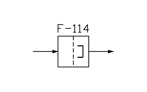 符號 Permanent magnet filter 的預覽，圖塊名 PPD_X6515_PERMANENT_MAGNET_FILTER