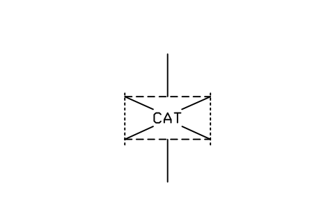 Preview of the Catalytic elements, duct mounted symbol, block PPD_X6532_COLUMN_CATALYTIC