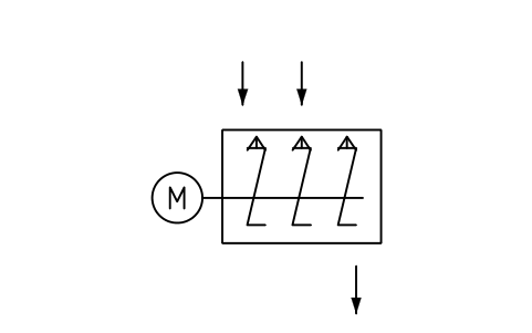 Preview of the Mixer, dynamic (ash humidifier) symbol, block PPD_X6572_MIXER_DYNAMIC_HUMIDIFIER