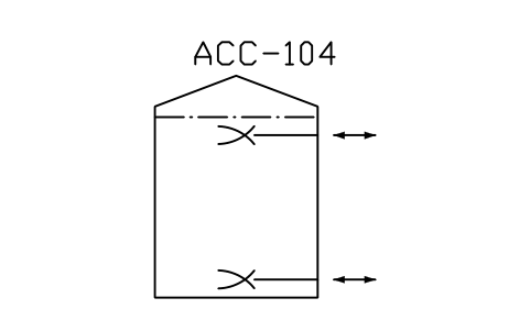 符號 Hot water energy accumulator 的預覽，圖塊名 PPD_X6652_HOT_WATER_ACCUMULATOR