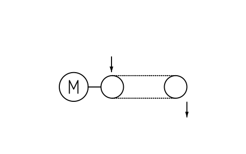 Preview of the Chain conveyor, general symbol, block PPD_X6706_CHAIN_CONVEYOR