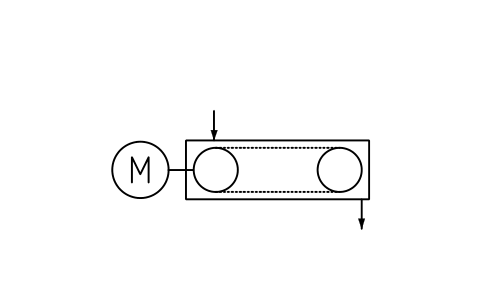 Preview of the Chain conveyor, closed type symbol, block PPD_X6707_CHAIN_CONVEYOR_CLOSED
