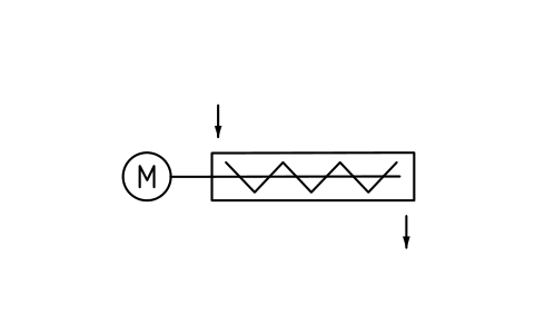 Preview of the Screw conveyor, closed type symbol, block PPD_X6711_SCREW_CONVEYOR_CLOSED
