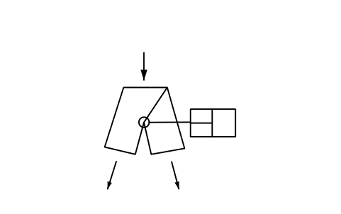 Preview of the Diverter gate, cylinder operated symbol, block PPD_X6721_DIVERTER_GATE_CYLINDER
