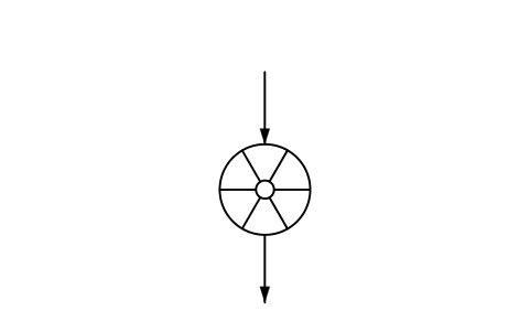 Preview of the Rotary vane feeder, air lock symbol, block PPD_X6723_ROTARY_VANE_FEEDER